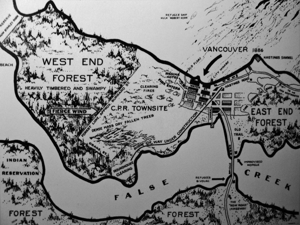 Karte von alt-vancouver
