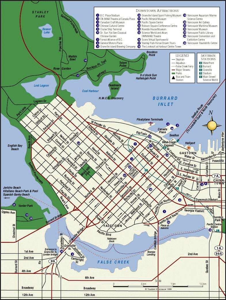 vancouver, bc Sehenswürdigkeiten anzeigen