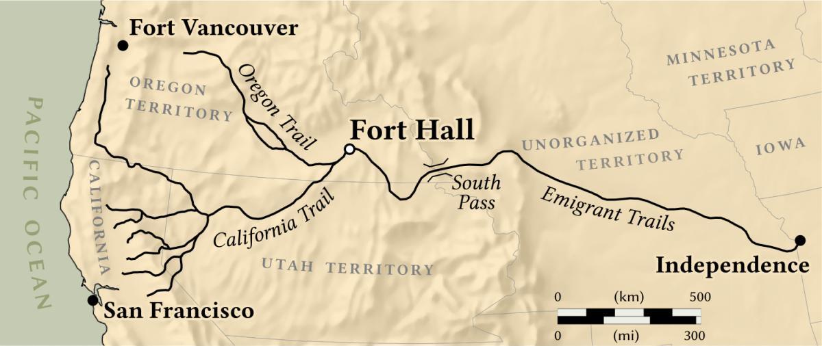 Karte von fort vancouver