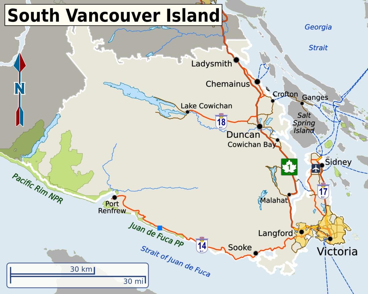 south vancouver Karte