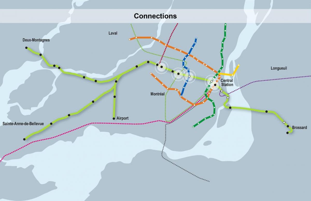 Karte von vancouver monorail