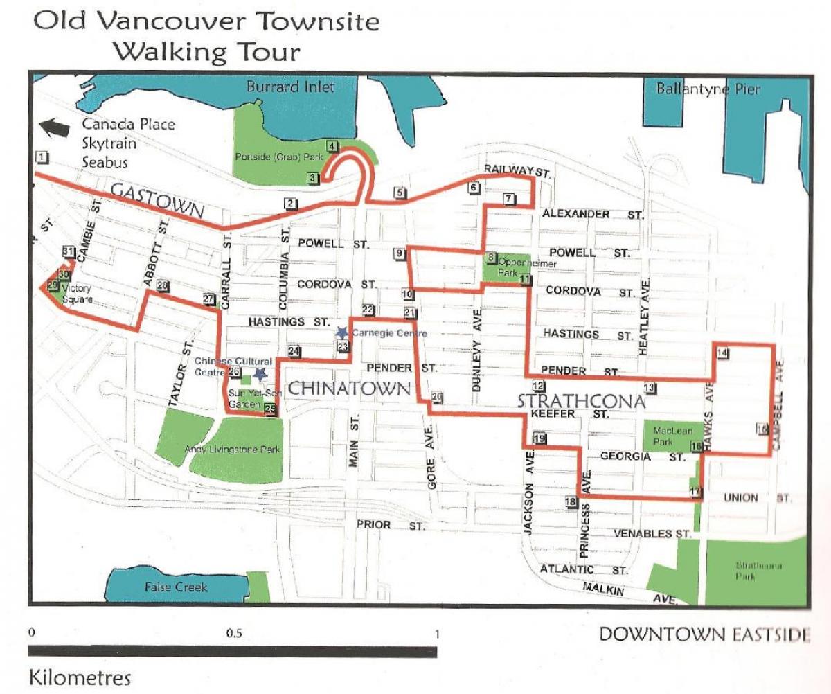 vancouver-walking-Tourenkarte