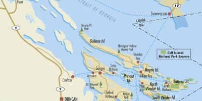 Kanadische gulf islands anzeigen