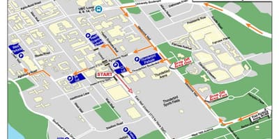Karte der ubc Parkplatz