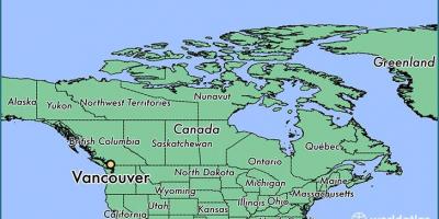 Karte von Kanada zeigen, vancouver