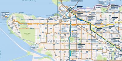Karte von vancouver bus-Routen