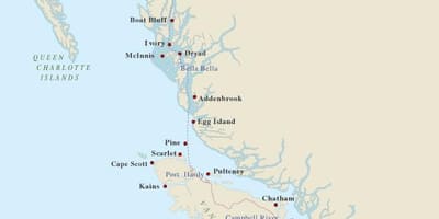 Karte von vancouver island Leuchttürme