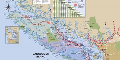 Vancouver island highway Karte anzeigen