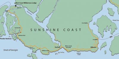 West coast vancouver island Karte