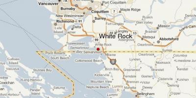 Karte von white rock in vancouver